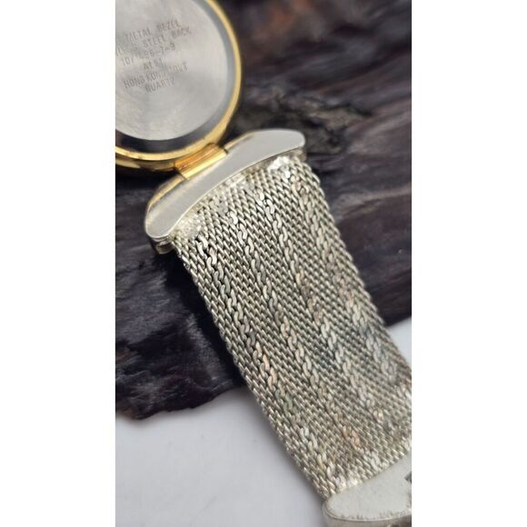ANNE KLEIN II WOMEN'S Two Tone Mesh BAND WATCH New Battery ~ Vintage - Picture 14 of 14
